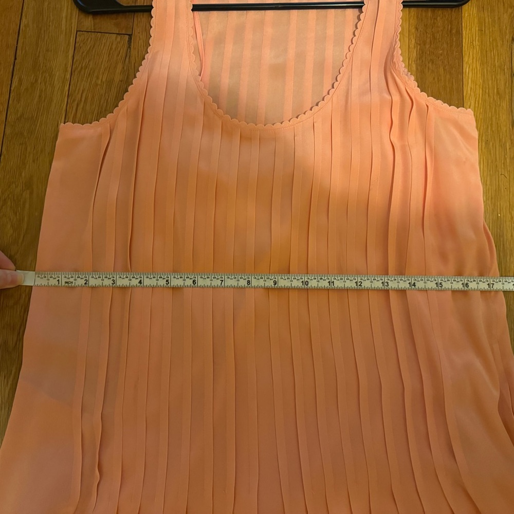 Club Monaco Pleated Peach Sleeveless Dress - Picture 5 of 11